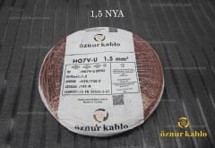 ÖZNUR KABLO H07V-U 1,5MM NYA 100MT PAKET