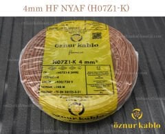 ÖZNUR KABLO 4mm HF NYAF KAHVE H07Z1-K