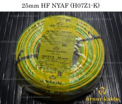 ÖZNUR KABLO 25mm HF NYAF SARI YEŞİL H07Z1-K