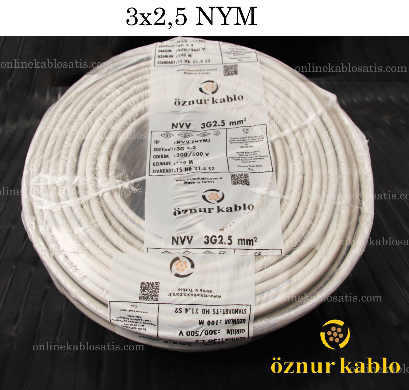 3X2,5 NYM ÖZNUR KABLO