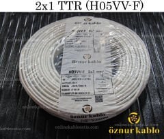 2X1 TTR BEYAZ ÖZNUR KABLO H05VV-F