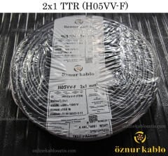 2X1 TTR SİYAH ÖZNUR KABLO H05VV-F 100MT KANGAL