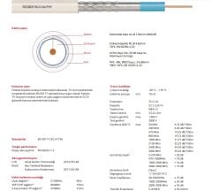 REÇBER RG 6 U/4 PHY-PVC 307057 BEYAZ