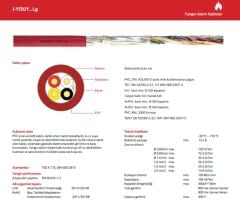 REÇBER 1x2x0,80mm+0,40mm J-Y(St)Y...Lg YANGIN KABLOSU