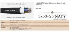 3x50+25 NAYY Kablo (YAVV) Alüminyum