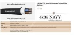 4x35 NAYY Kablo (YAVV) Alüminyum