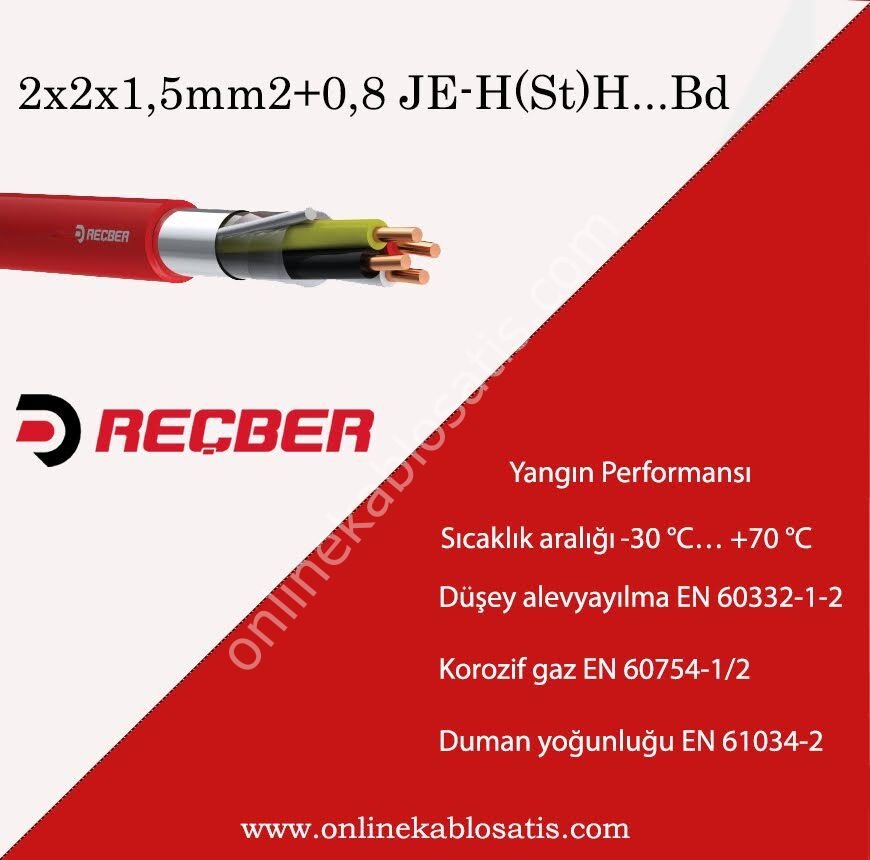 JE-H(St)H...Bd 2x2x1,5mm Yangın Kablosu 121212