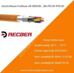 JE-H(St)H…Bd FE180 PH120 2x2x0,80mm+0,80mm Yangın Kablosu 112051