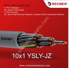 10x1 YSLY-JZ Reçber Kablo