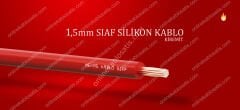 MEKAS 1,5mm Siaf Isıya Dayanıklı Silikon Kablo 100 Metre KİREMİT